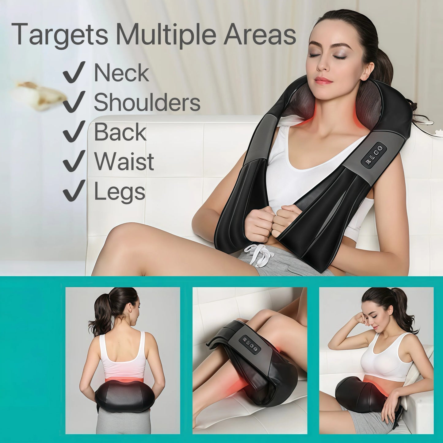 Heated Neck, Shoulder, and Back Massager - storedevanci