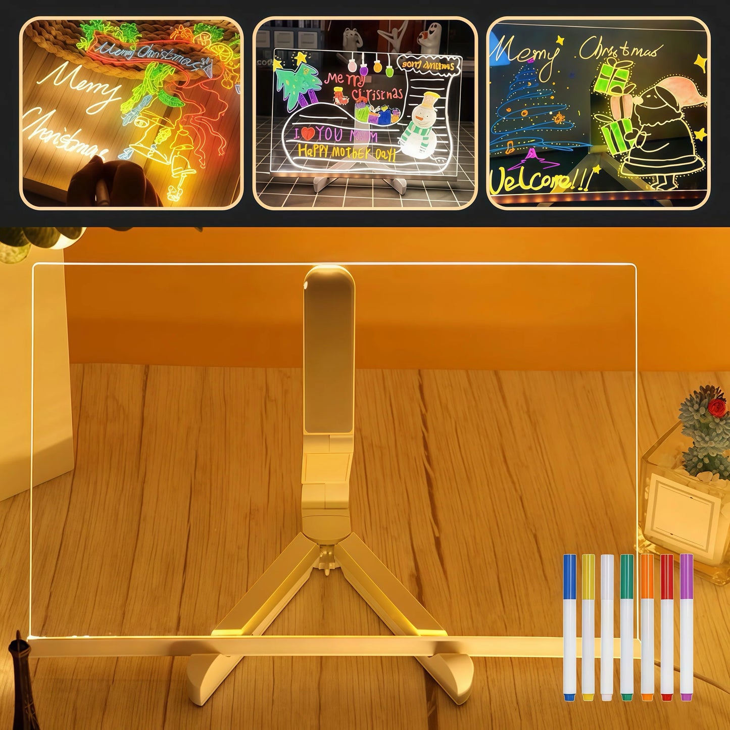 GlowBoard - LED Light-Up Writing & Drawing Board - storedevanci