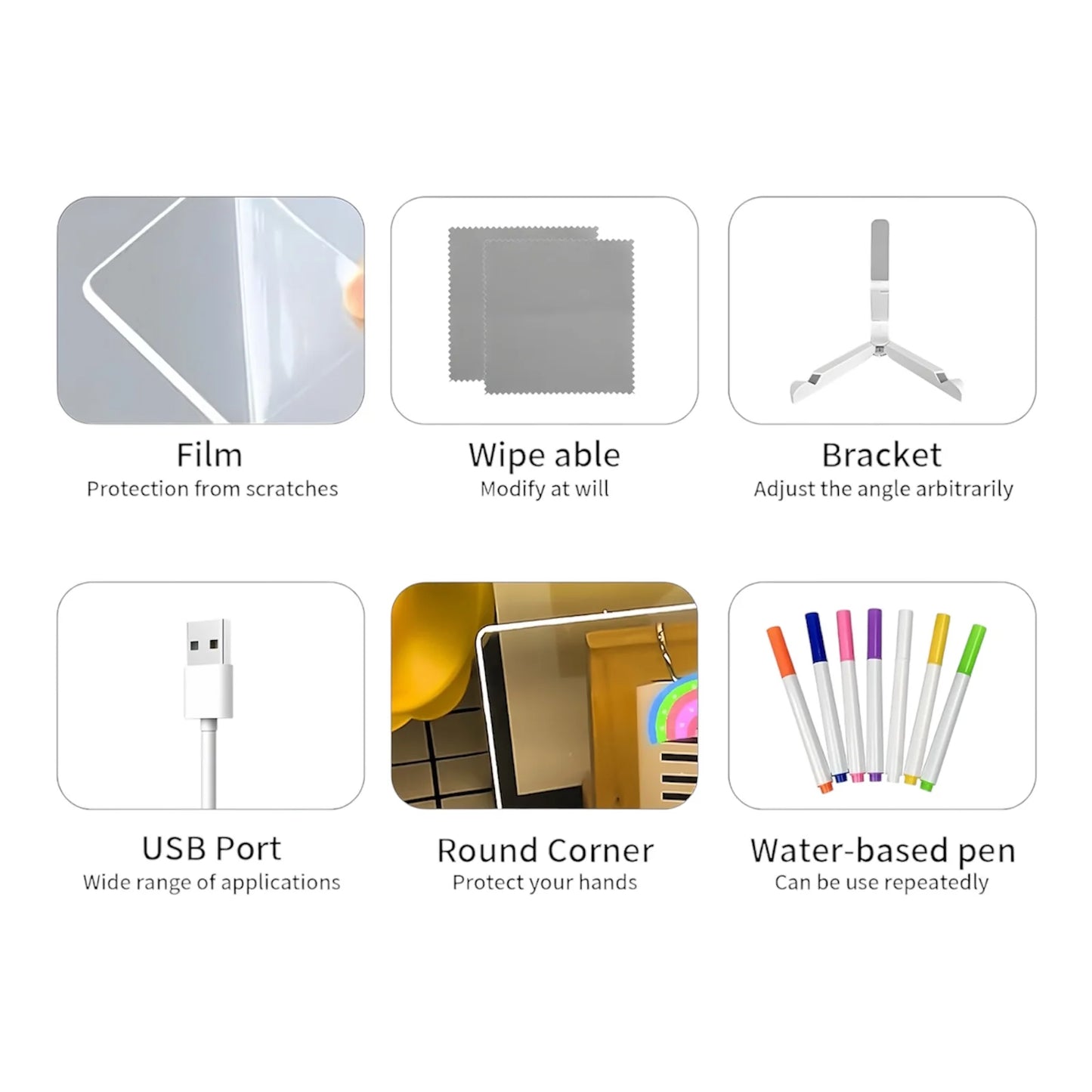 GlowBoard - LED Light-Up Writing & Drawing Board - storedevanci