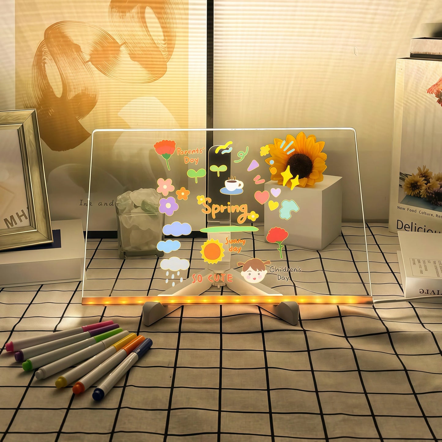GlowBoard - LED Light-Up Writing & Drawing Board - storedevanci