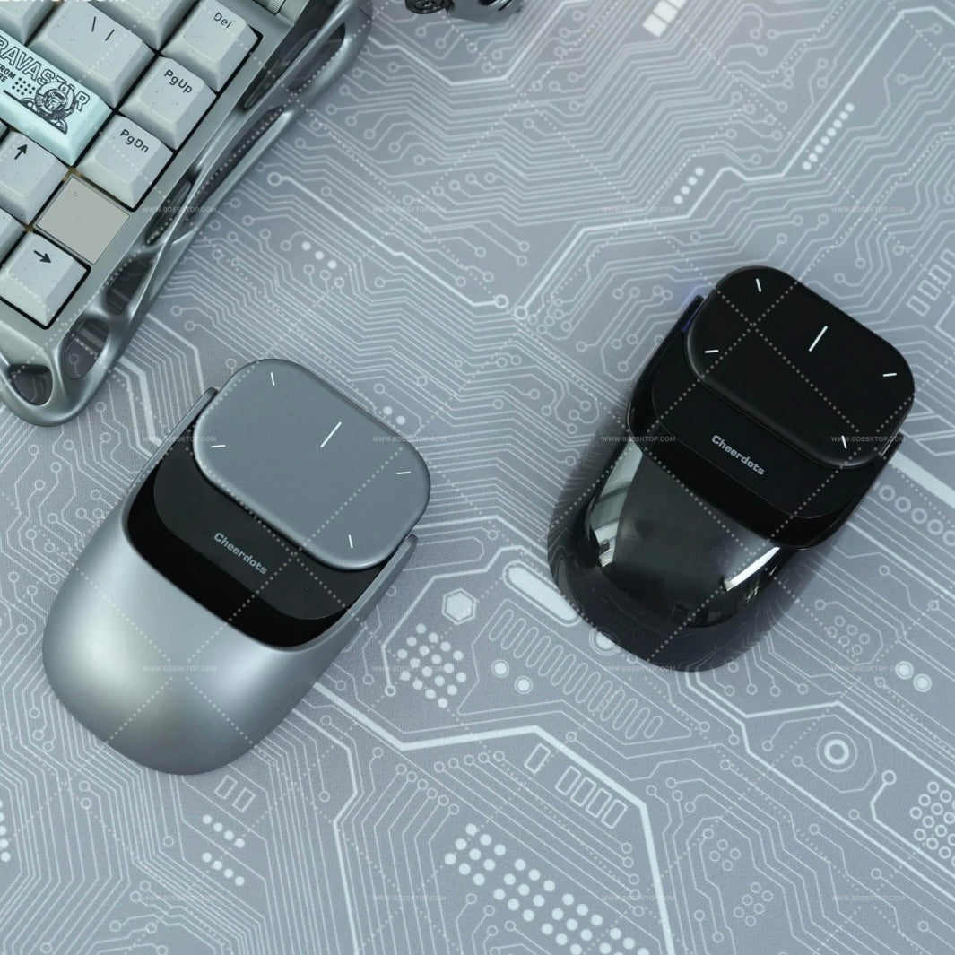 desktop Split Air Mouse with AI Voice, Wireless Bluetooth Laser Pointer and Recording - storedevanci
