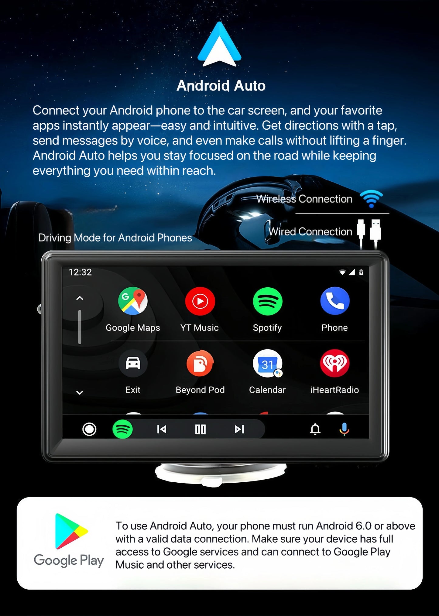 DriveSync 7 – Wireless CarPlay & Android Auto Screen - storedevanci