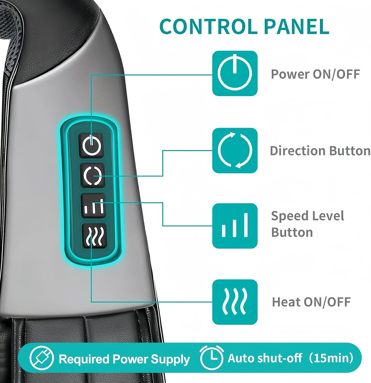 Heated Neck, Shoulder, and Back Massager - storedevanci