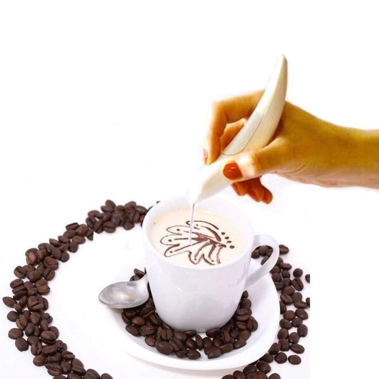 Electrical Latte Art & Cake Decoration Pen – Creative Coffee & Pastry Tool