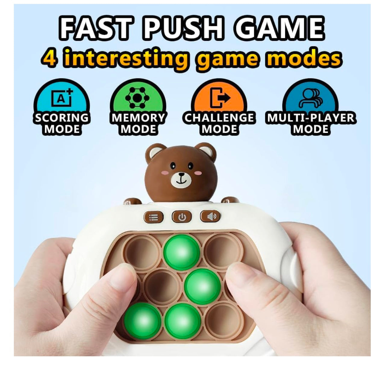 Pocket Game Console for Kids | Quick Push Bubble Decompression Puzzle - storedevanci