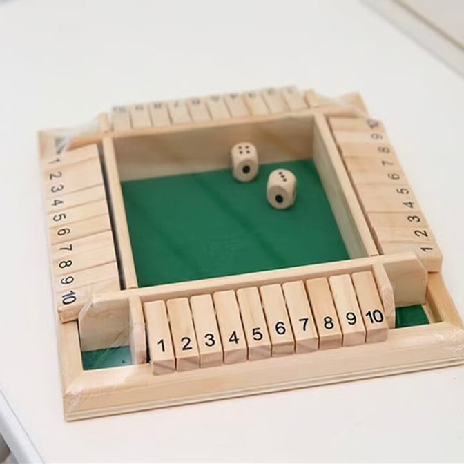 FUNNY FAMILY GAMES-Shut The Box Board Game🎲