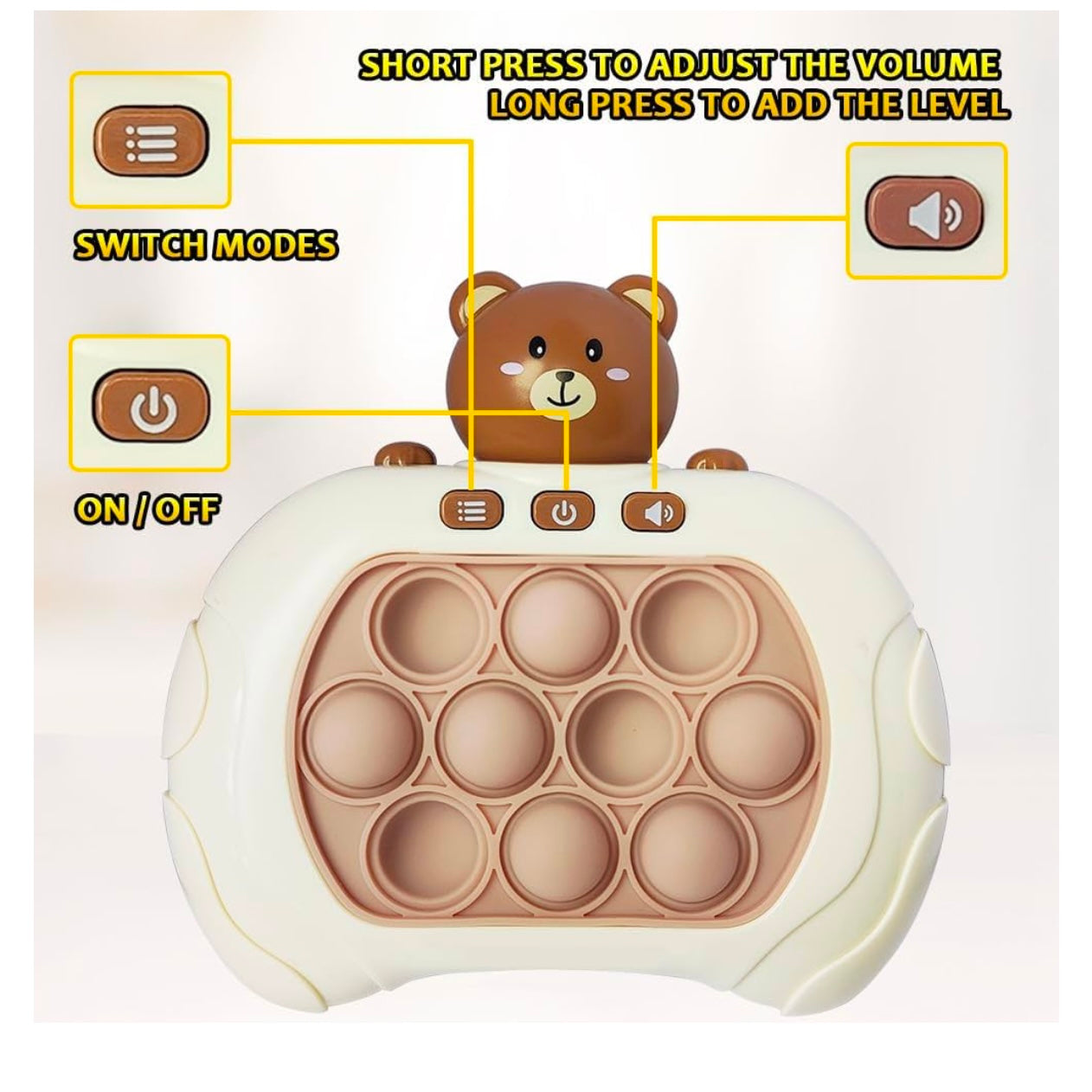 Pocket Game Console for Kids | Quick Push Bubble Decompression Puzzle - storedevanci