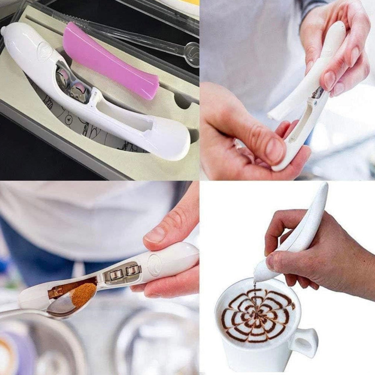 Electrical Latte Art & Cake Decoration Pen – Creative Coffee & Pastry Tool