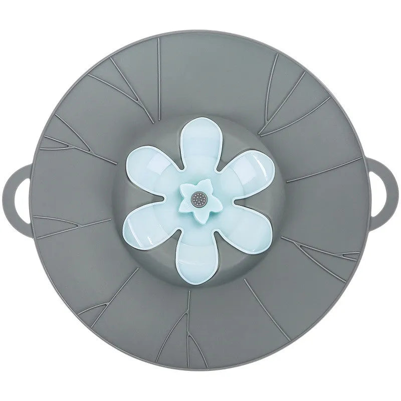 Spill Stopper Silicone Lid: Anti-Spill Multi-Function Kitchen Tool - storedevanci