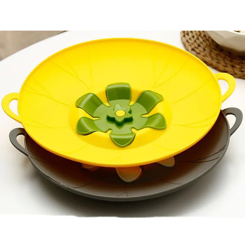 Spill Stopper Silicone Lid: Anti-Spill Multi-Function Kitchen Tool - storedevanci