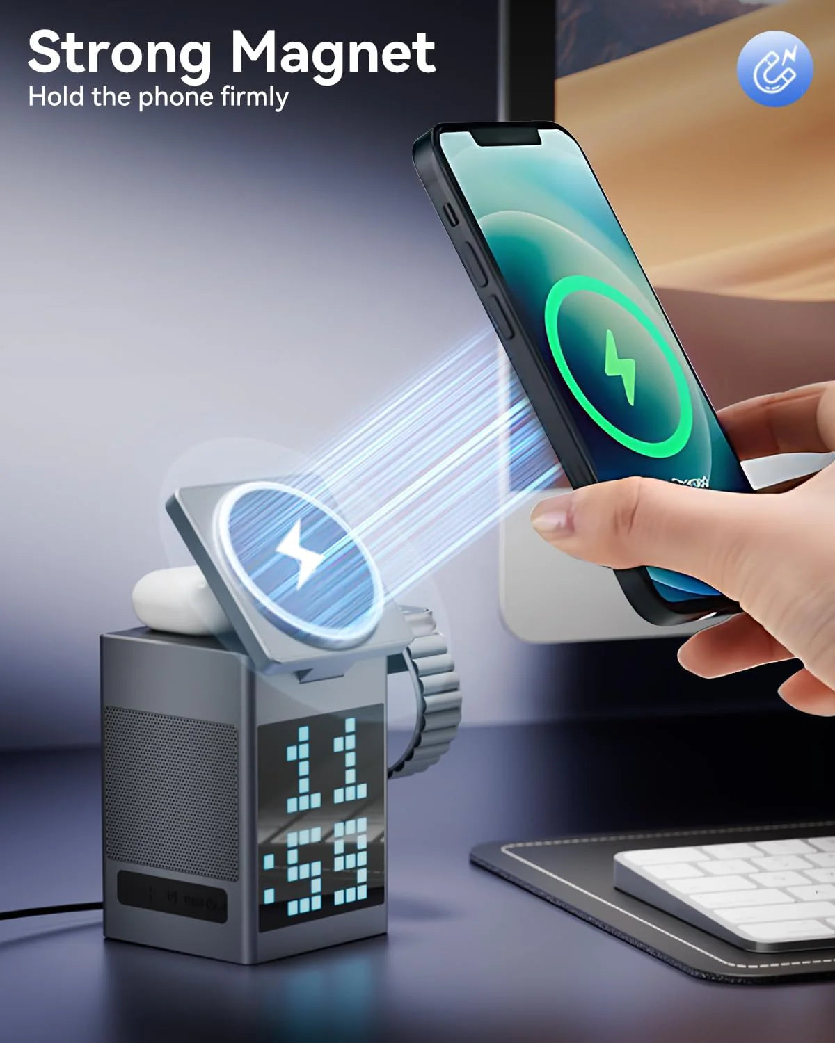 Pixel Charger 6 in 1 Bluetooth Speaker & Charging Station