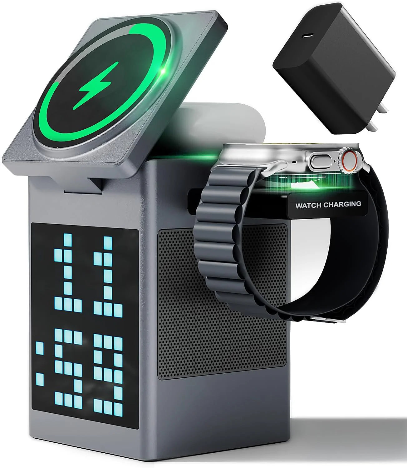 Pixel Charger 6 in 1 Bluetooth Speaker & Charging Station