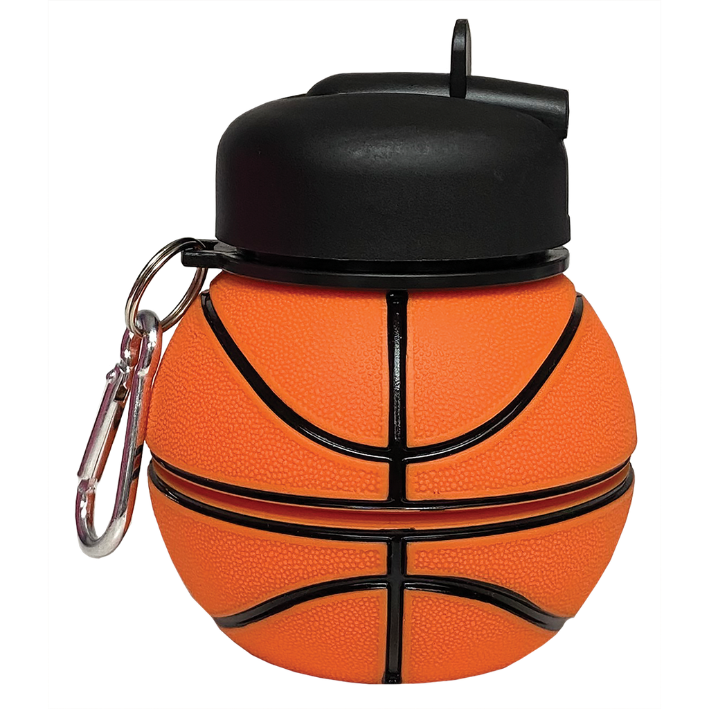 Basketball Shape Collapsible Portable Water Bottles
