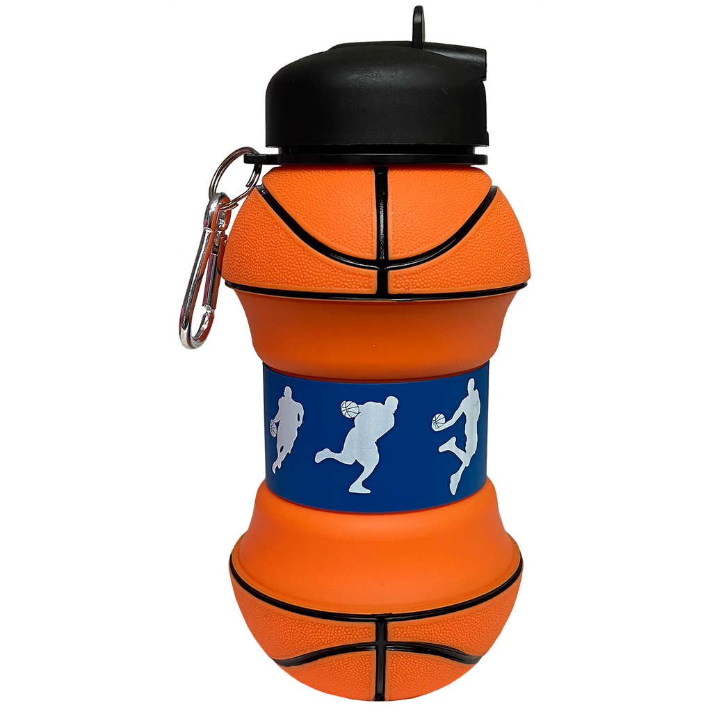 Basketball Shape Collapsible Portable Water Bottles