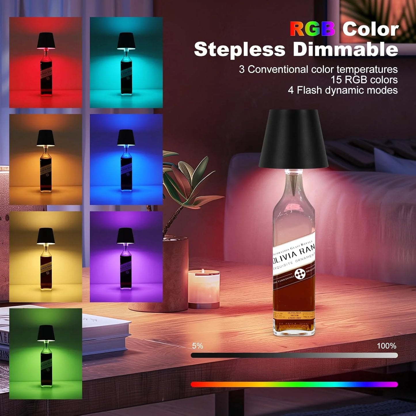 Gen.2 BottleGlow™ RGB Touch Lamp