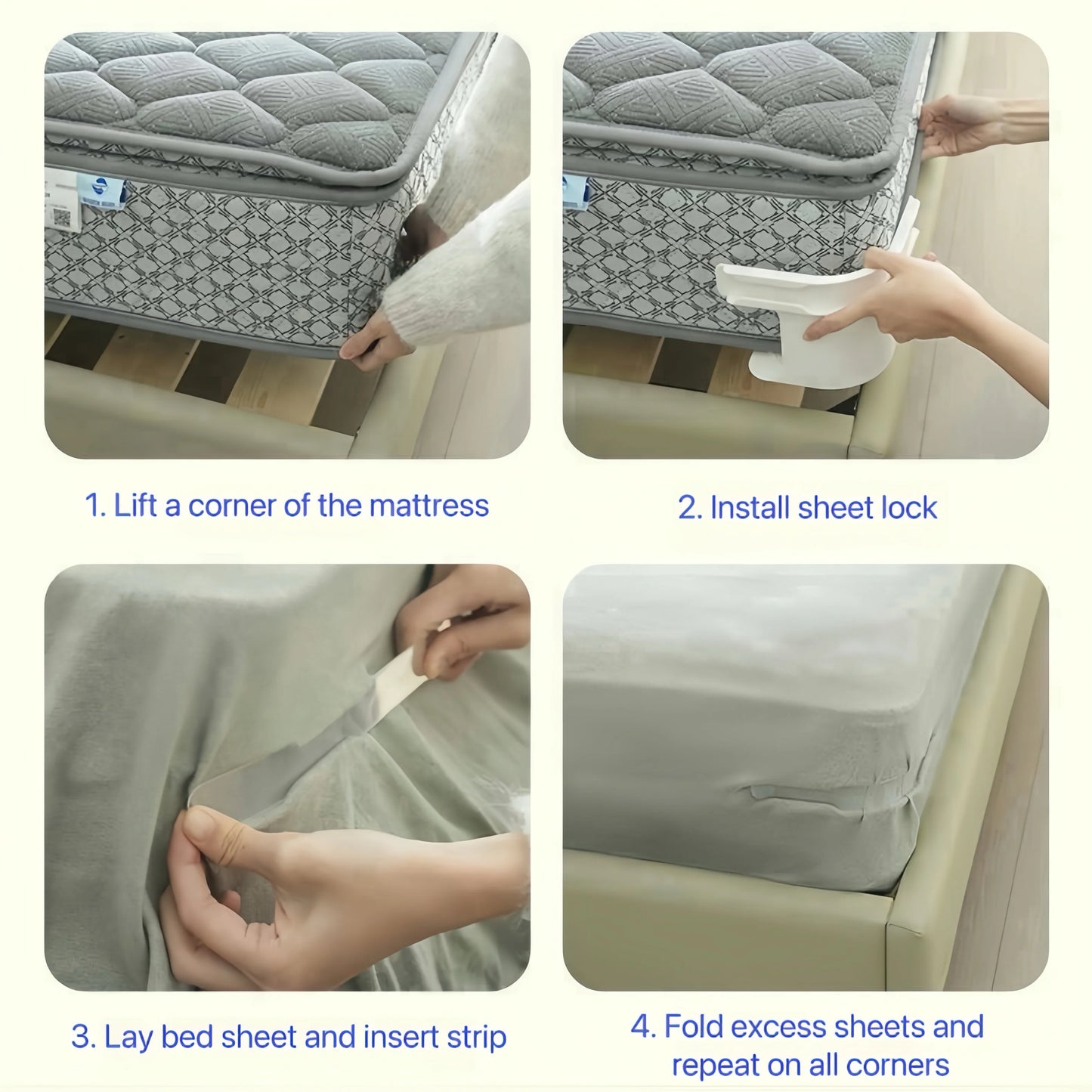 SheetSecure Lock - Keep Your Bed Tidy & Comfortable