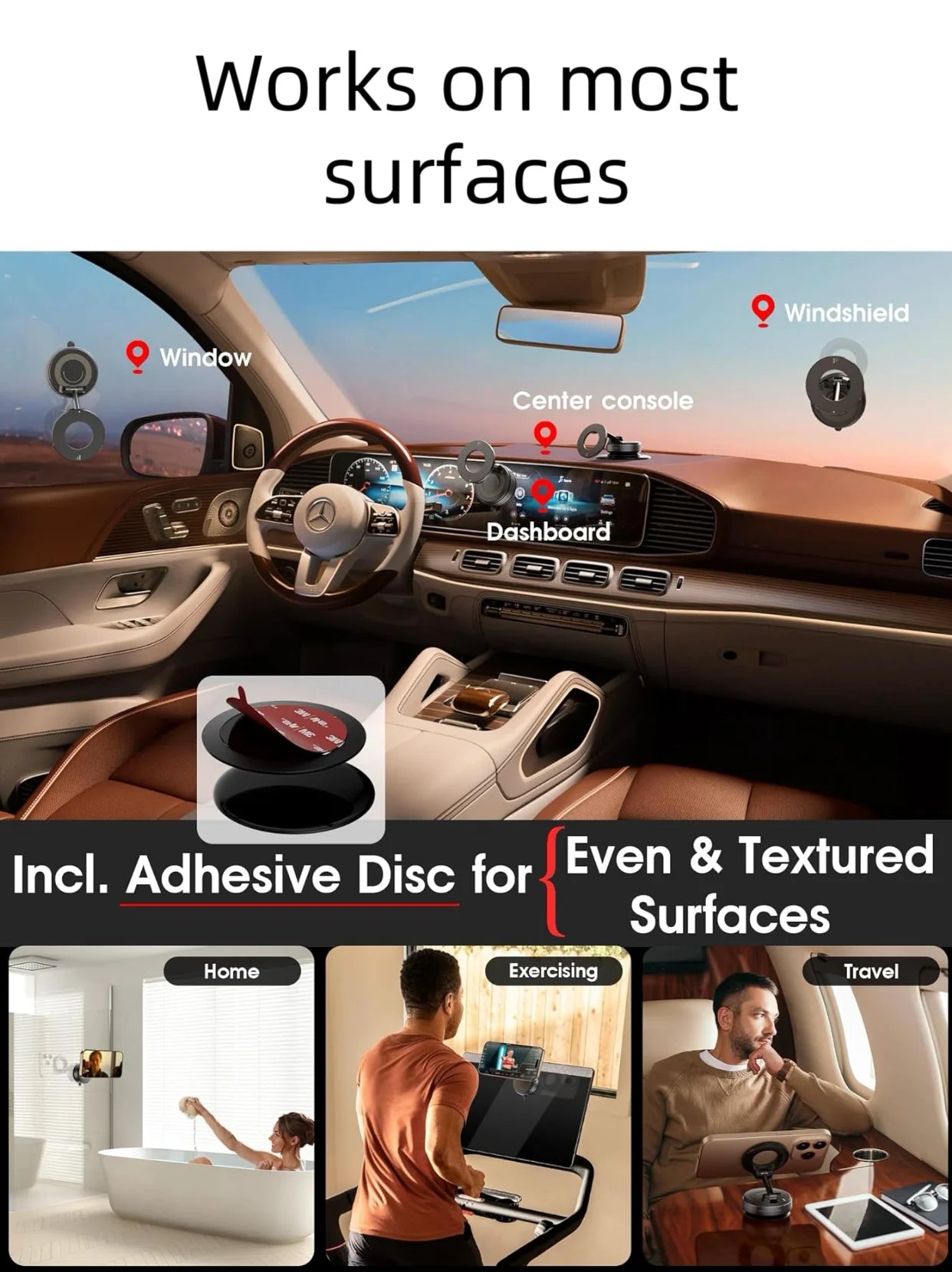 Snanlen 360° Magnetic Suction Phone Mount - The Ultimate Hands-Free Holder - storedevanci