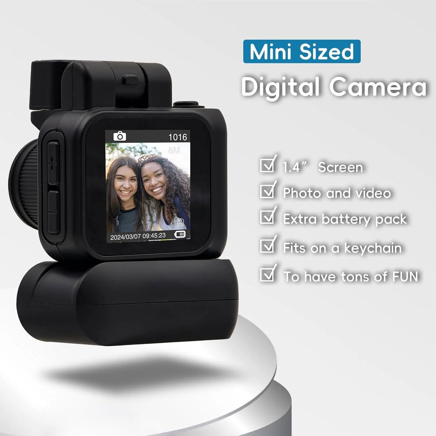 Gen.2 Mini Retro Keychain Camera – Pocket-Sized Fun with Vintage Flair