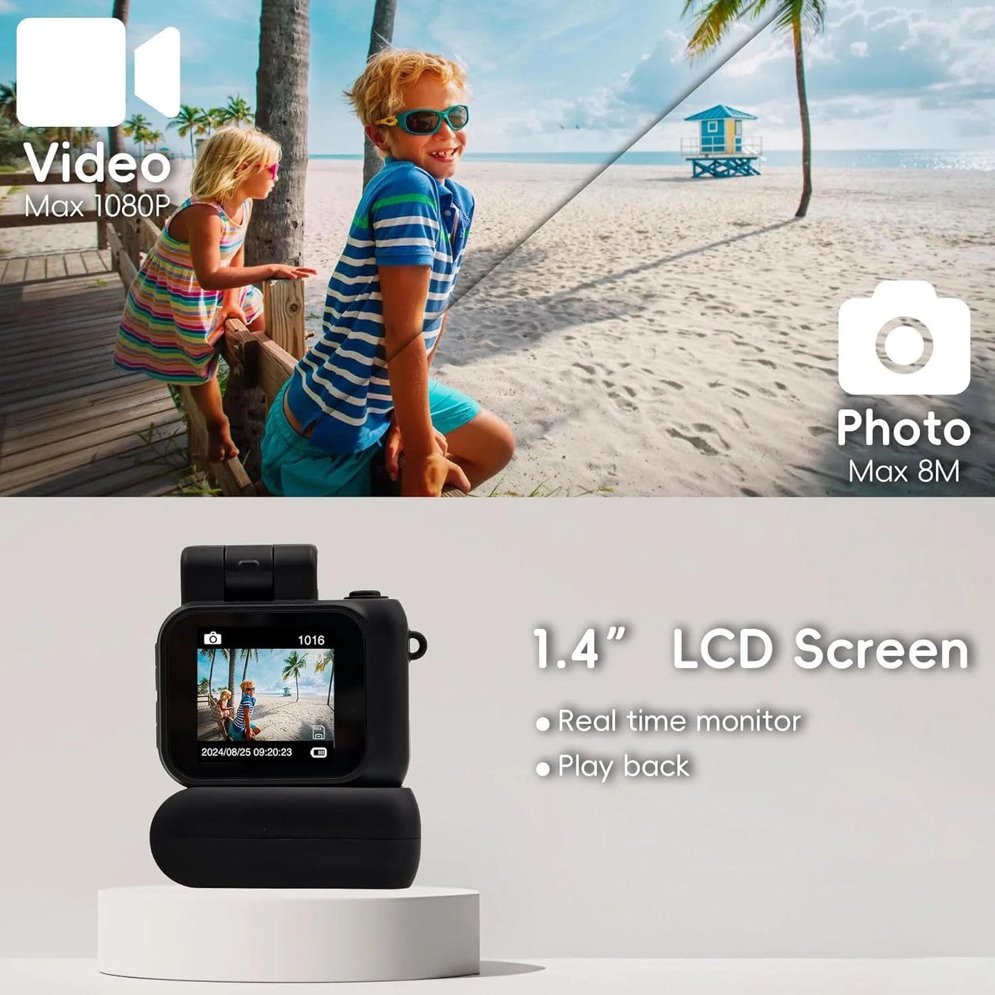 Gen.2 Mini Retro Keychain Camera – Pocket-Sized Fun with Vintage Flair