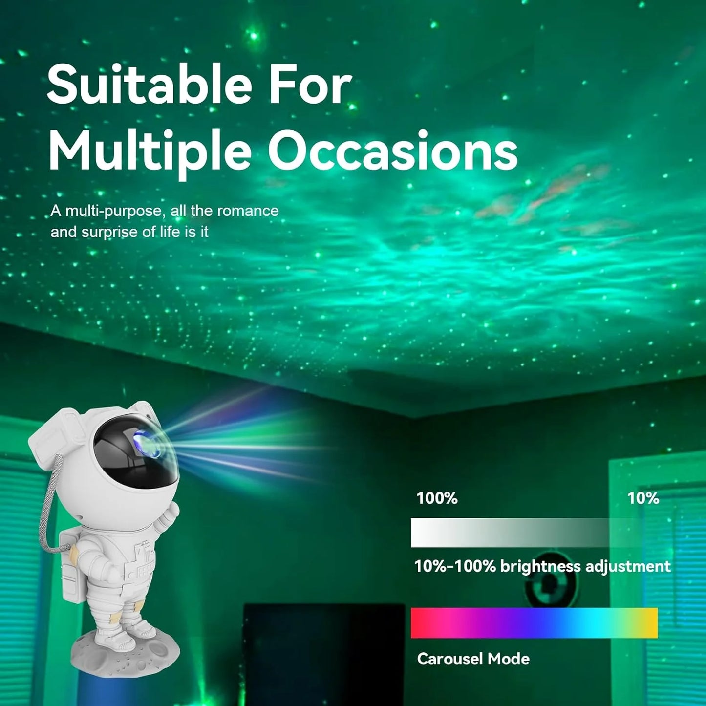 CosmoGlow Astronaut Galaxy Projector