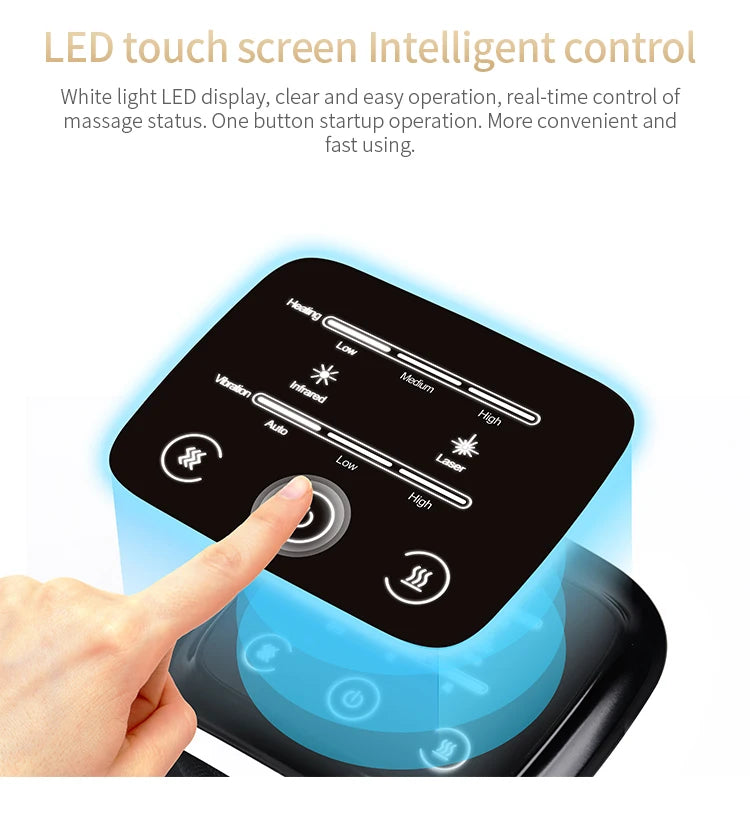 Knee Massager with Infrared Heat & Vibration – Pain Relief for Joints & Muscles