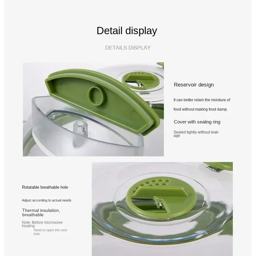 Microwave Splash Heating Cover - High Temperature & Oil Splash-Proof Fresh-Keeping Lid - storedevanci