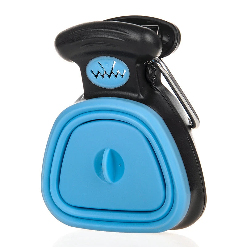 Dog Pet Travel Foldable Pooper Scooper With 1 Roll Decomposable bags Poop Scoop Clean Pick Up Excreta Cleaner - storedevanci