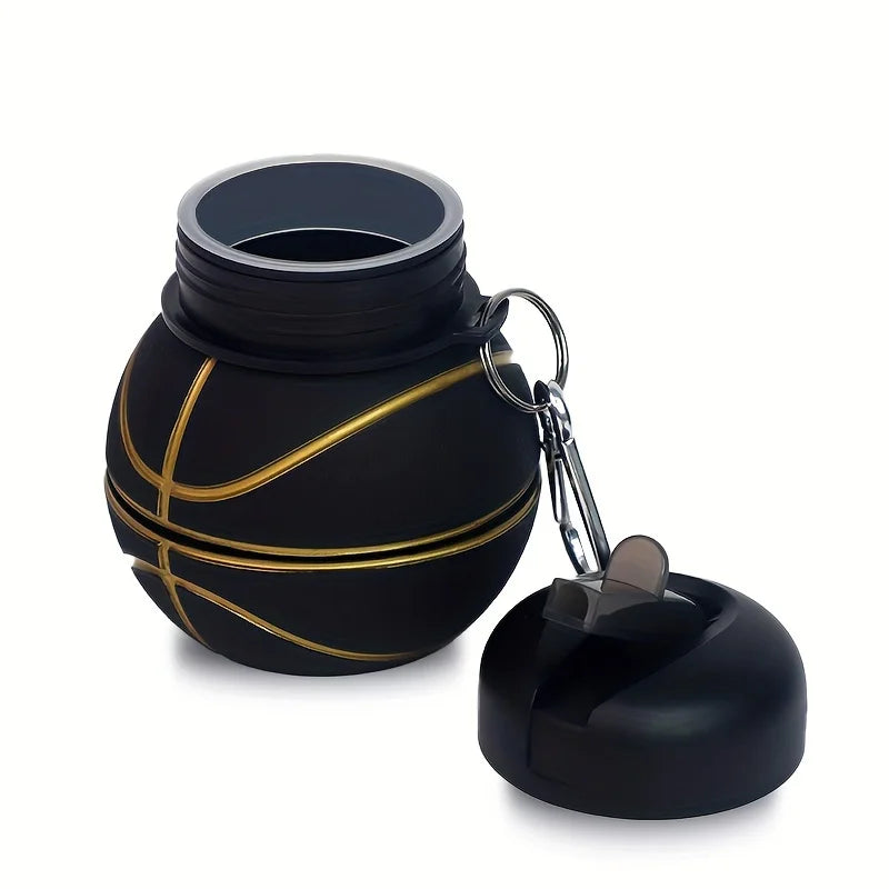 Basketball Shape Collapsible Portable Water Bottles
