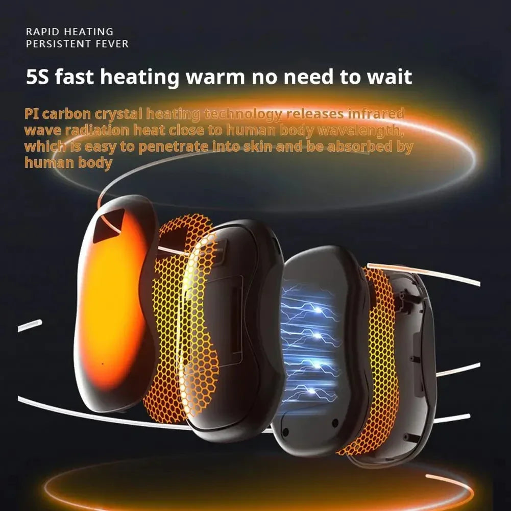Xiaomi 2-in-1 Magnetic Hand Warmer Power Bank with Digital Display & Fast Heating - storedevanci