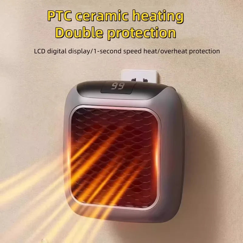 Remote Control Portable Heater Electric Hand Warmer & Wall-Mounted Space Heater for Home - storedevanci