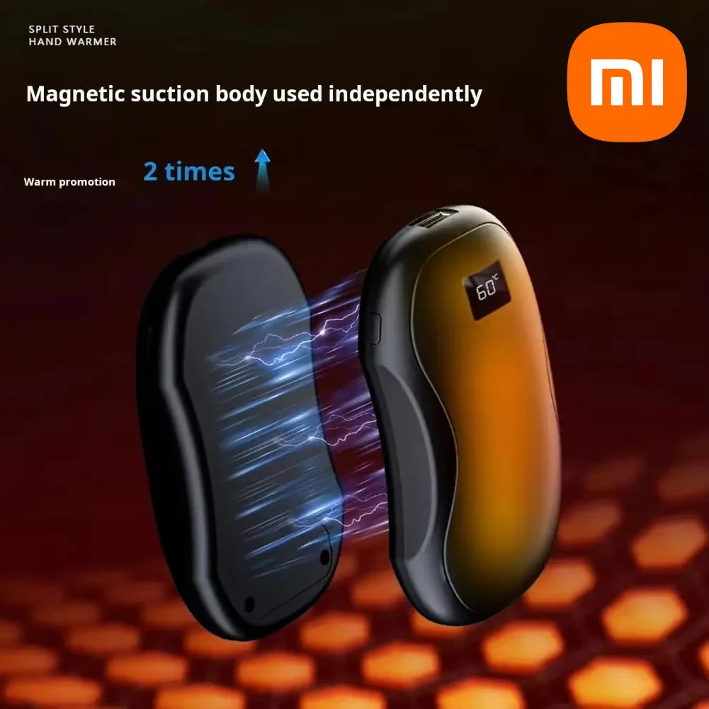 Xiaomi 2-in-1 Magnetic Hand Warmer Power Bank with Digital Display & Fast Heating - storedevanci