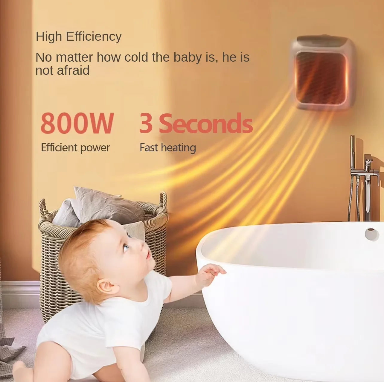 Remote Control Portable Heater Electric Hand Warmer & Wall-Mounted Space Heater for Home - storedevanci