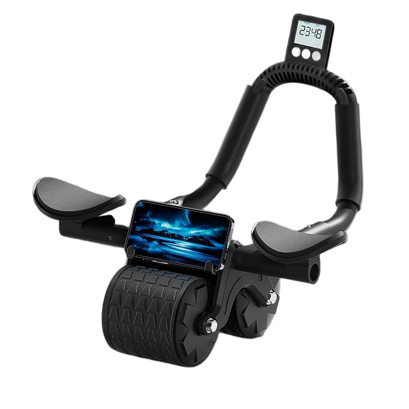 Elbow Support Ab Roller Wheel with Automatic Rebound & Counter Display