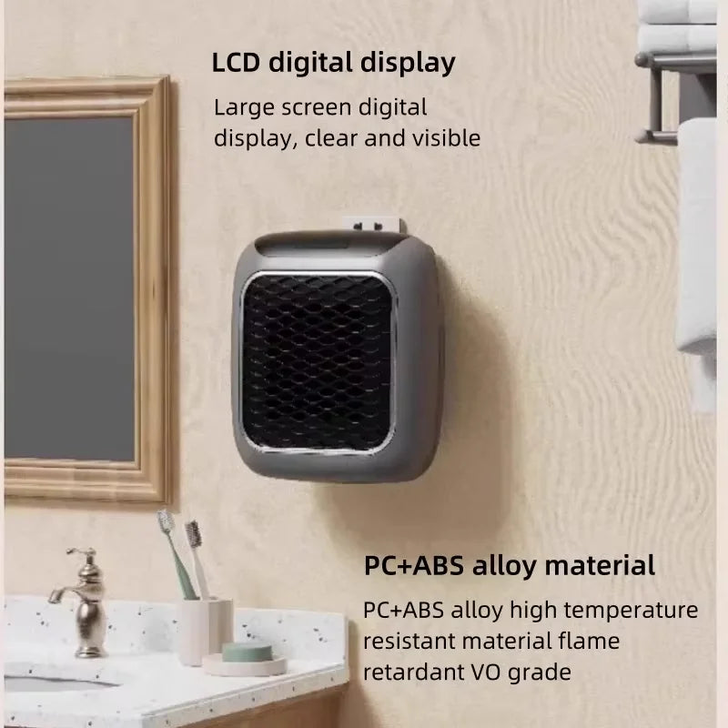 Remote Control Portable Heater Electric Hand Warmer & Wall-Mounted Space Heater for Home - storedevanci