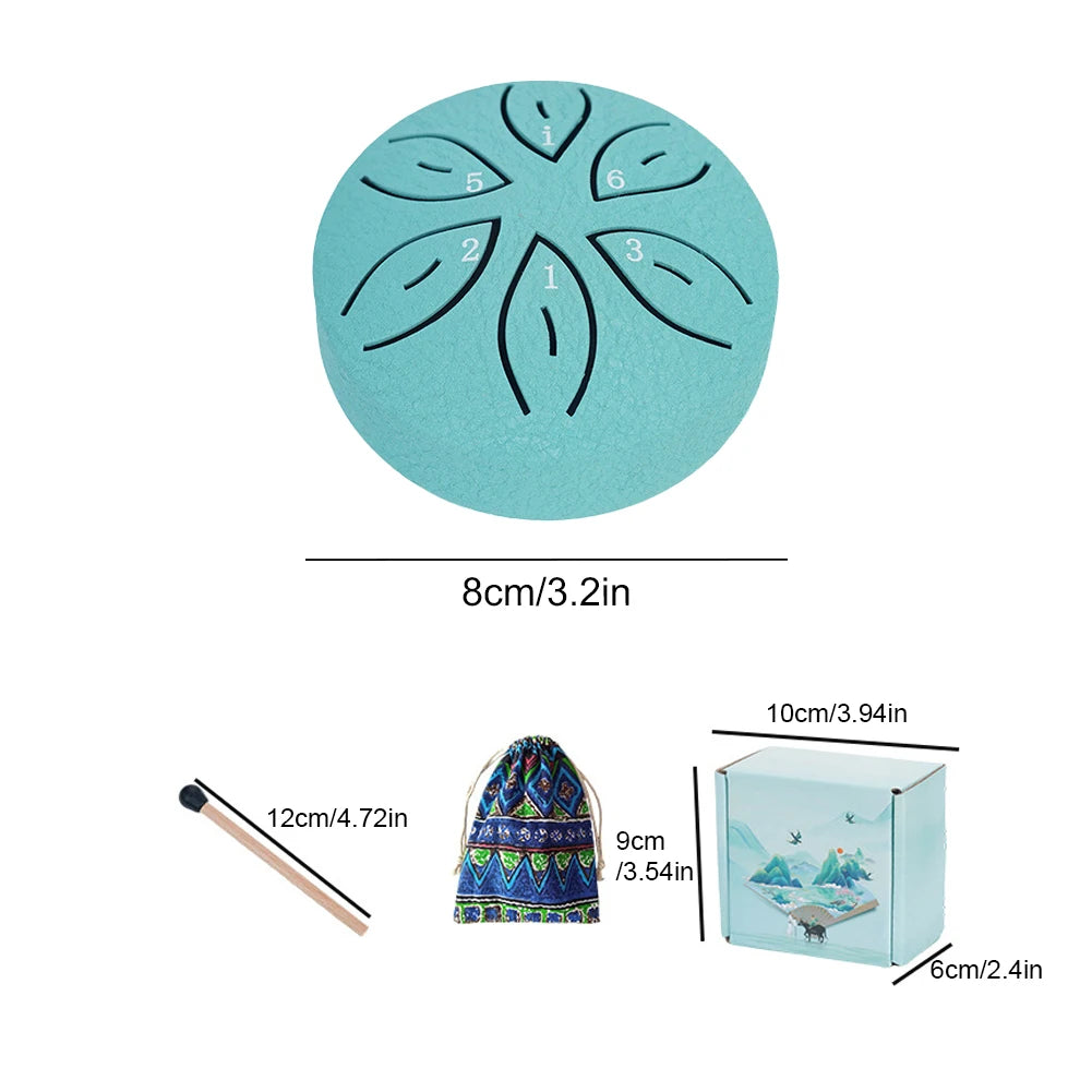 Rain Drum Mini Handpan for Outdoor Meditation & Relaxation - storedevanci