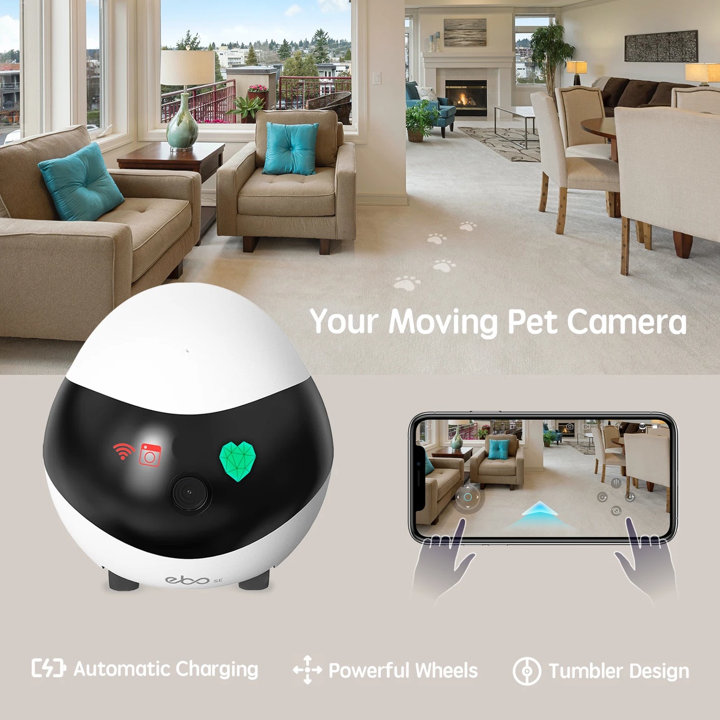 Enabot Pet Camera: 1080P WiFi Security
