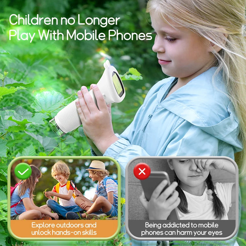 Kids 1000x Magnifier Microscope – 200MP with LED, Photo & Video Function - storedevanci
