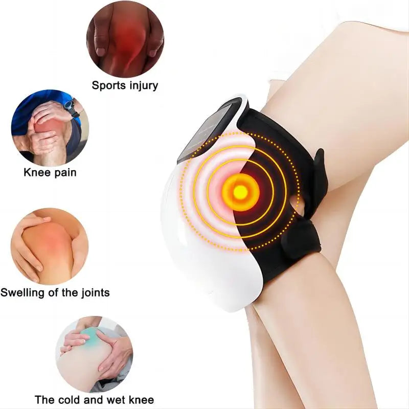 Knee Massager with Infrared Heat & Vibration – Pain Relief for Joints & Muscles