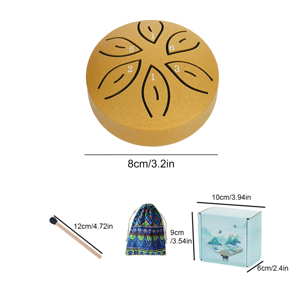 Rain Drum Mini Handpan for Outdoor Meditation & Relaxation - storedevanci