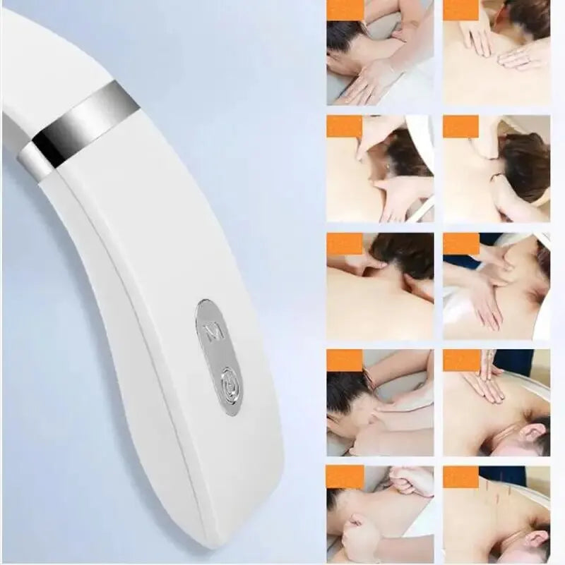 Cervical Massager Protable Mini Neck Shoulder Massager Deep Massage Neck Warm Pressing Neck Pressing Care - storedevanci