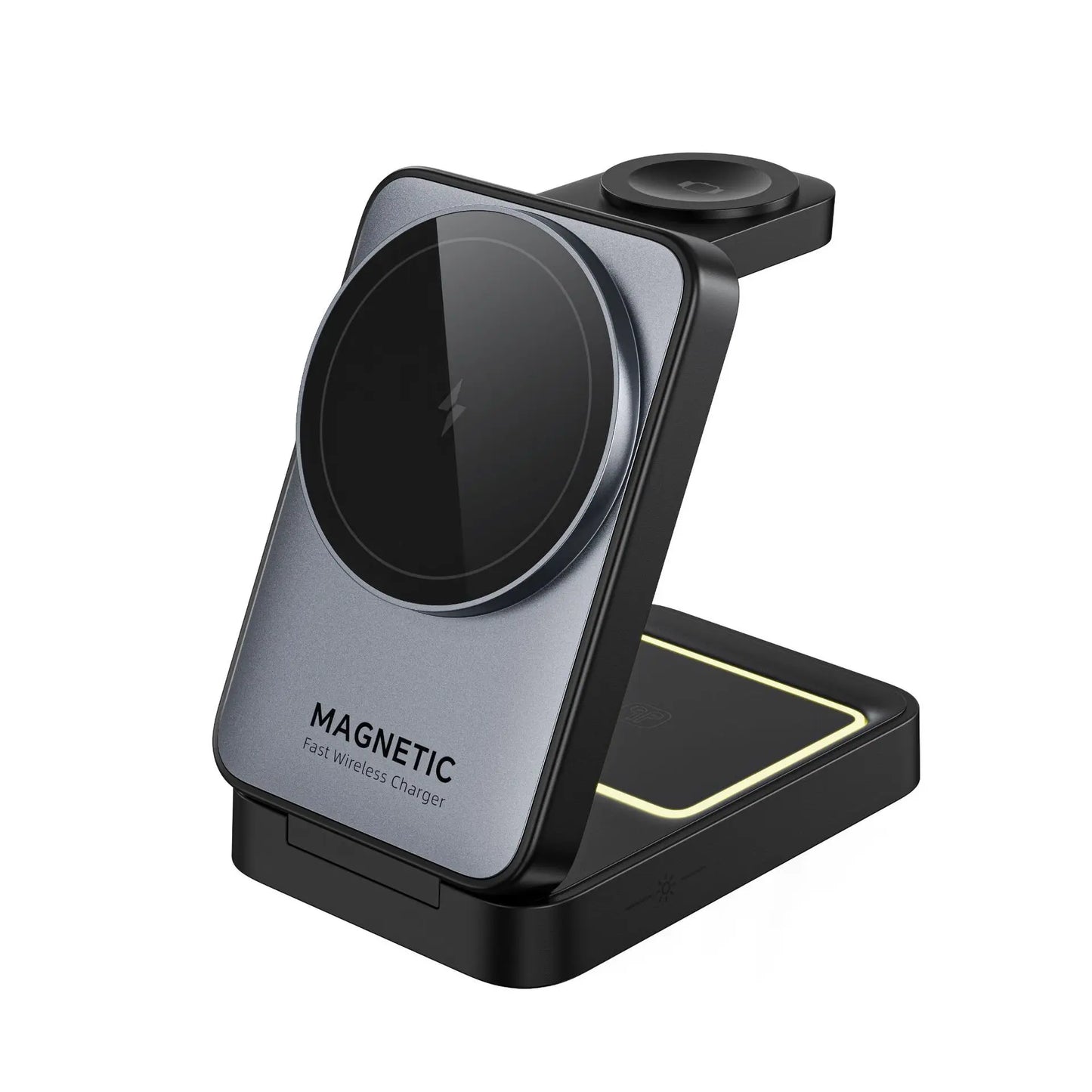 3-in-1 Magnetic Wireless Charger with Night Light for iPhone, AirPods & iWatch - storedevanci
