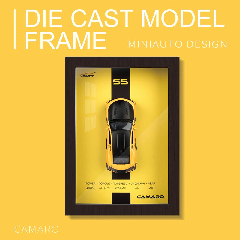 3D Alloy Metal Sports Car Model - Photo Frame & Kids' Decoration - storedevanci