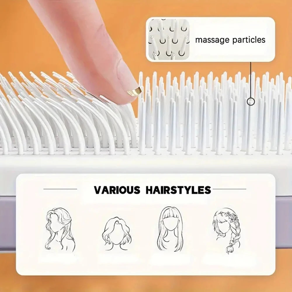 Self-Cleaning Scalp Massage & Anti-Detangling Hair Brush
