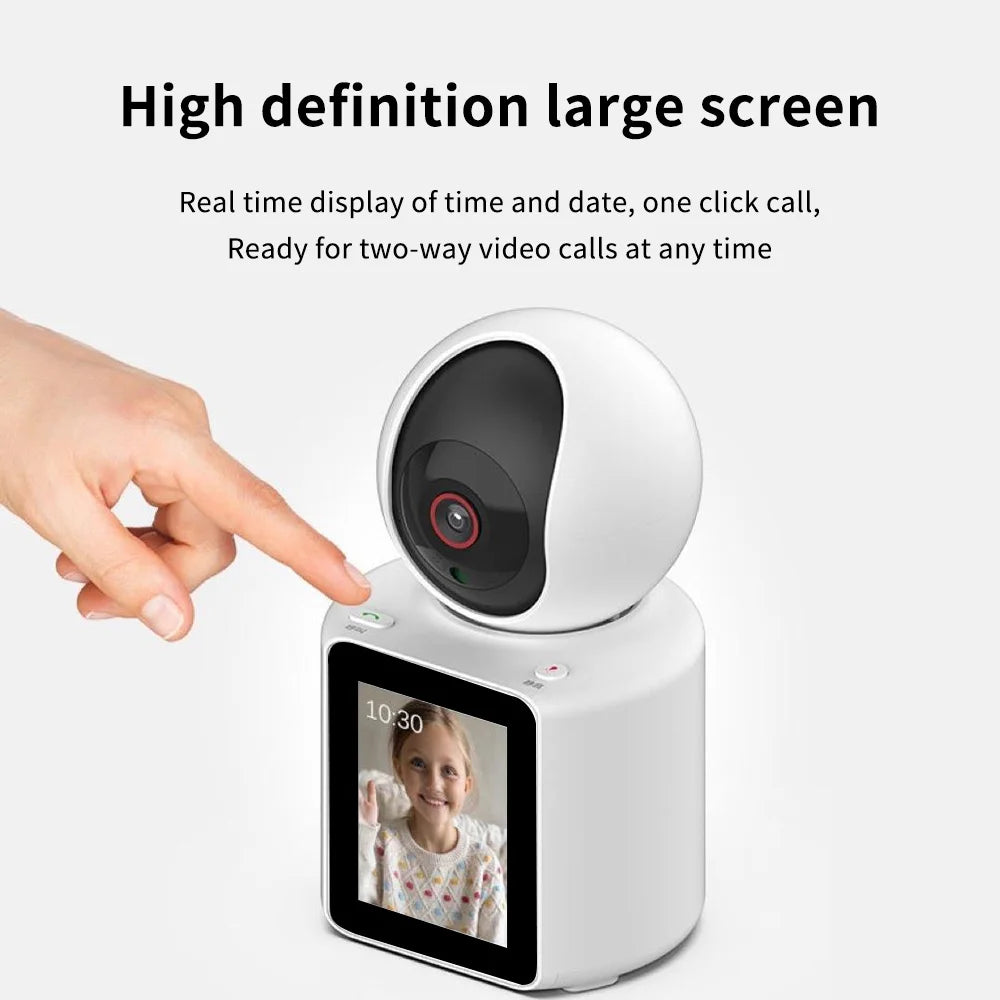 Intelligent WiFi Video Call Camera: 2.8" IPS Screen, FHD 1080P, Two-Way Audio & Voice Assistant - storedevanci