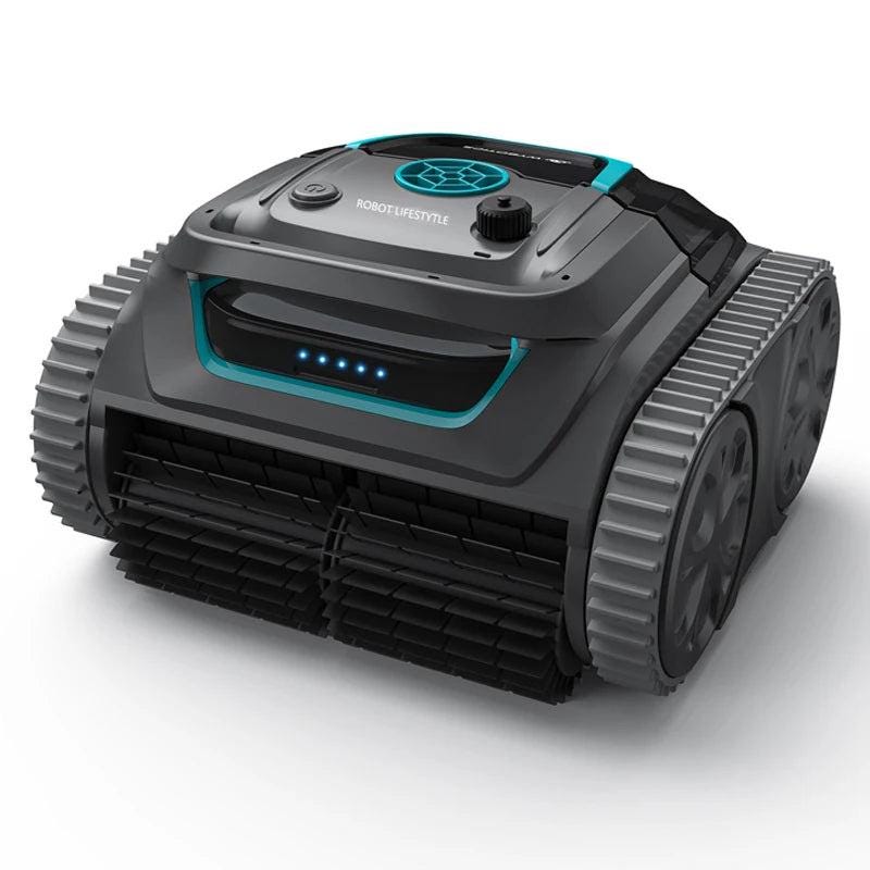 Robot Pool Cleaner - Cordless, App Control, 6400Mah Battery, Route Planning For All Surfaces - storedevanci