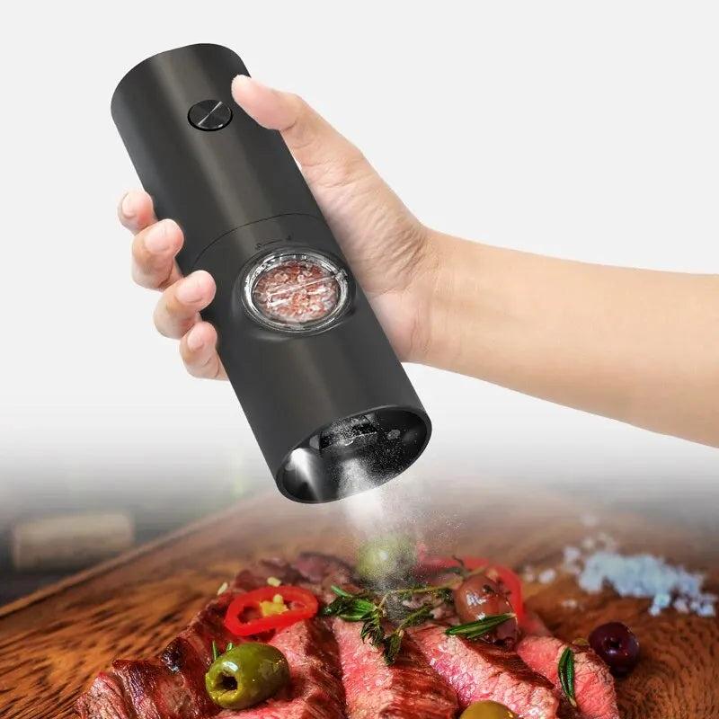 Electric Pepper And Salt Grinder With Led Light - storedevanci