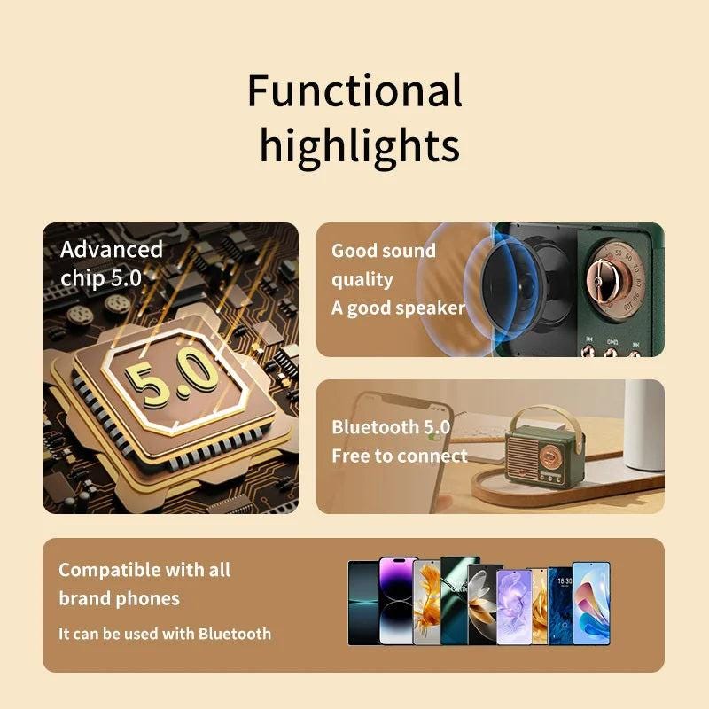 Hm11 Portable Bluetooth Speaker Wireless Bass Subwoofer Waterproof Outdoor For Car Stereo Loudspeaker Music Box For Ios|Android - storedevanci