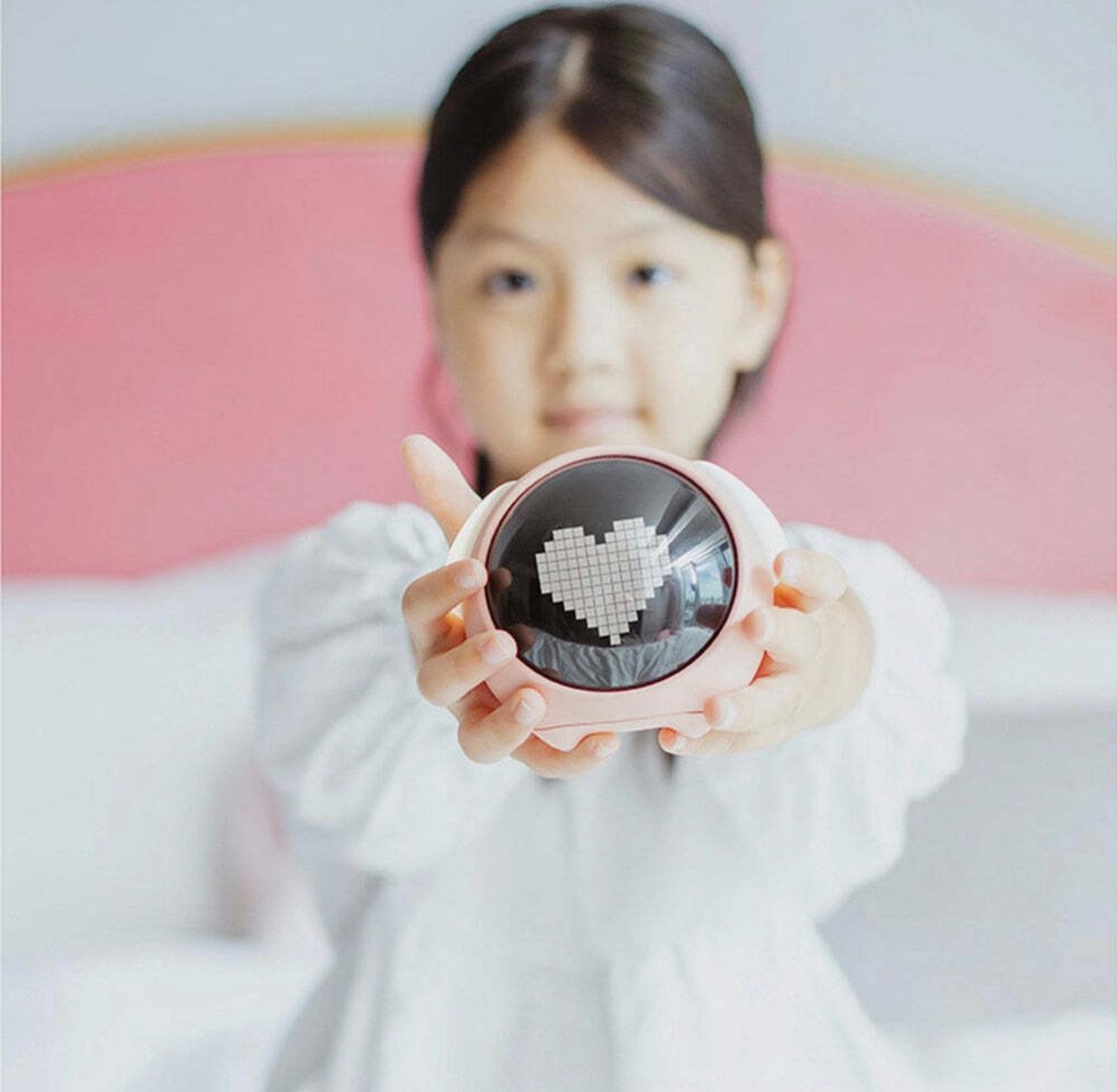 Night Light Cute Expression Alarm Clock Child Alarm Clock Voice Controlled Light Multifunctional For Home Thermometer - storedevanci