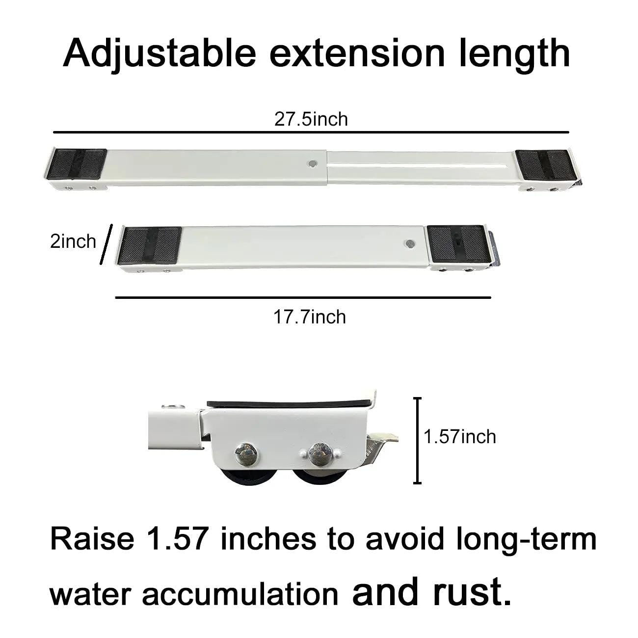 Washing Machine Stand Movable Refrigerator Raised Base Mobile Roller Bracket Wheel Bathroom Kitchen Accessories Home Appliance - storedevanci