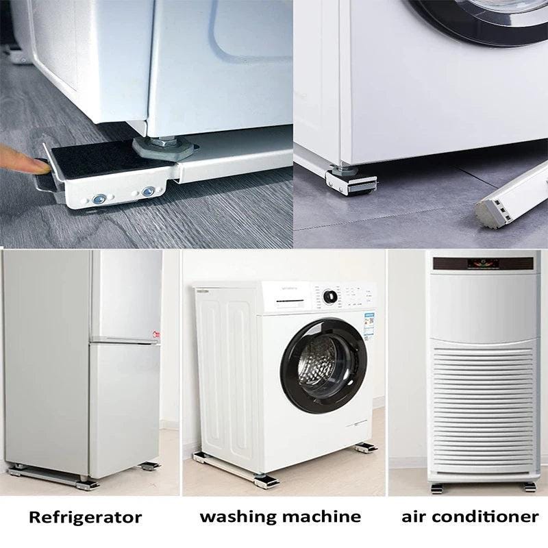 Washing Machine Stand Movable Refrigerator Raised Base Mobile Roller Bracket Wheel Bathroom Kitchen Accessories Home Appliance - storedevanci
